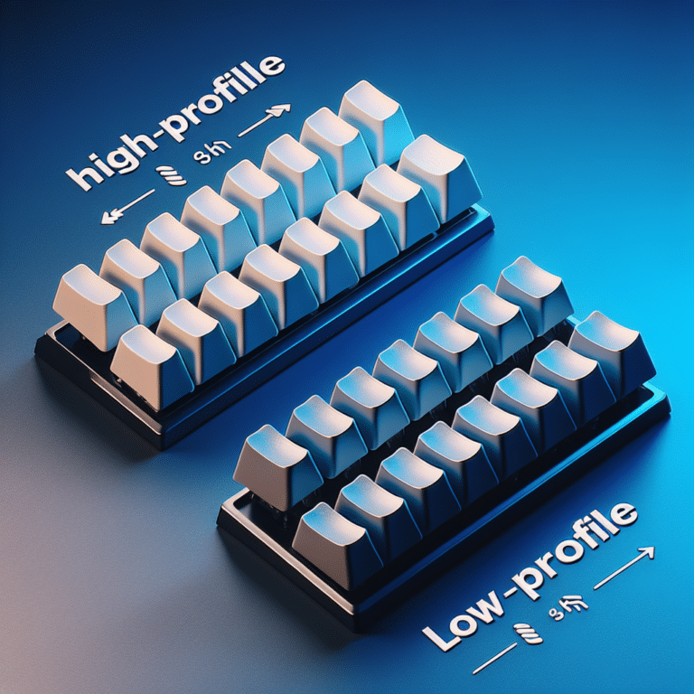 High-Profile vs Low-Profile Keycaps
